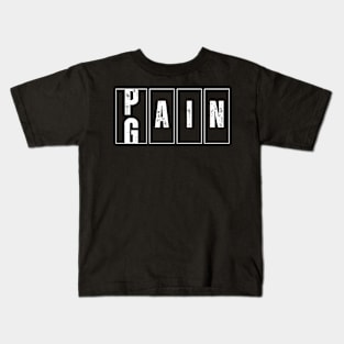 Pain To Gain Odometer Style Kids T-Shirt